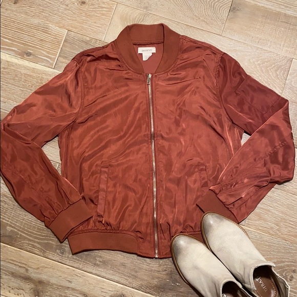 Jackets & Blazers - Rust Color Bomber Jacket
